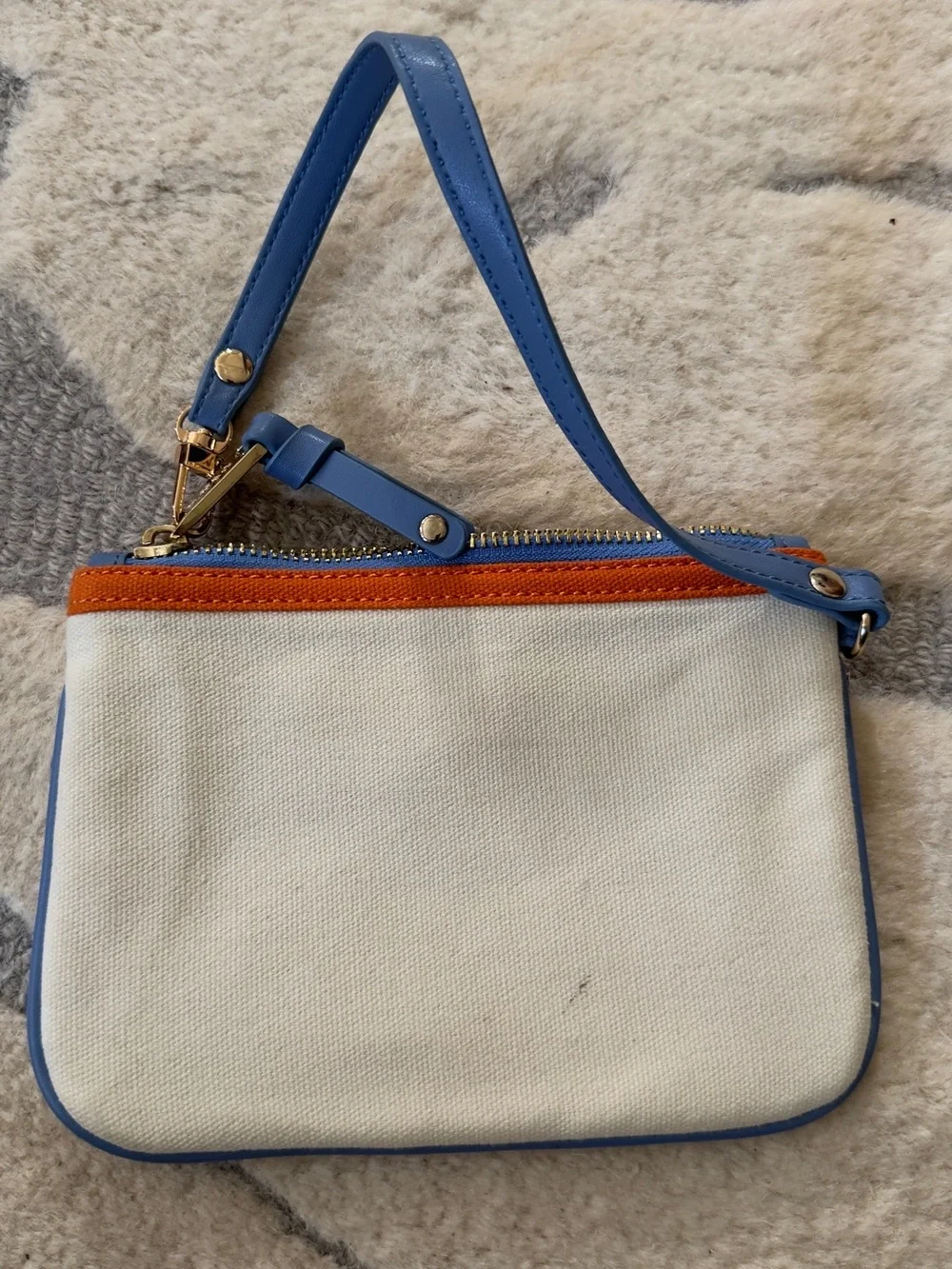Spartina 449 May River Seaside Case/Rope Wristlet Zipper Closure Crab